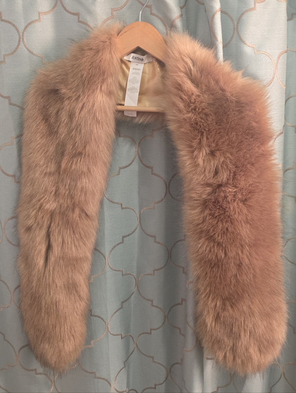 Justfab Light Brown Faux Fox Fur Stole